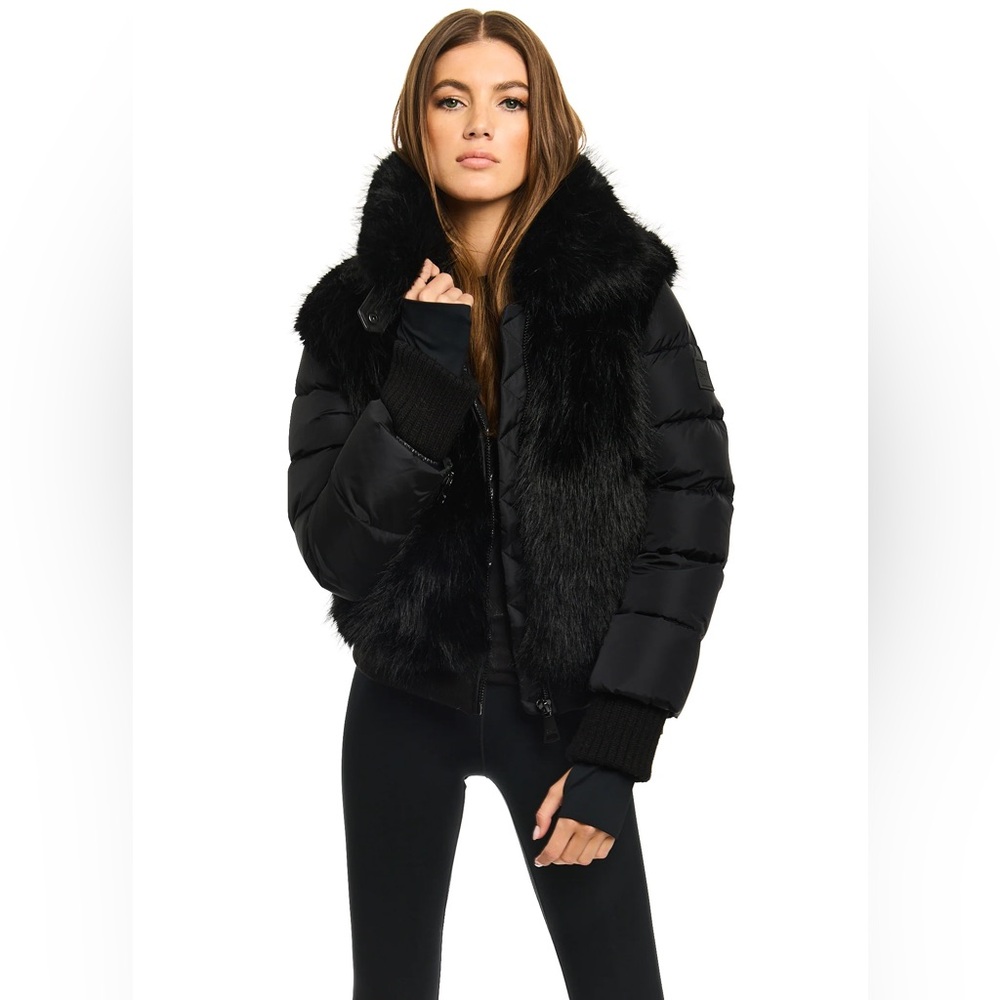 SAM. NYC Faux Fox Carlie Jacket Small BNWT